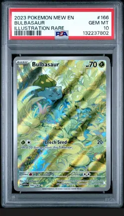 Pokemon Bulbasaur Holo Card 166/165 Sv: Scarlet & Violet 151 PSA 10 - Image 1