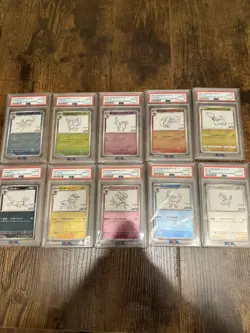 PSA 10 Yu Nagaba Complete 10 Set Pokemon Cards non Seq with 2 free 151 PSA 10 - Image 1