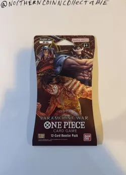 One Piece OP-02 Paramount War English Sleeved Booster Pack Card Game Sealed - Image 1