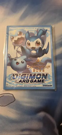 Bandai Digimon Card Game 2022 Championship Veemon Demiveemon Digi-egg Sleeves - Image 1