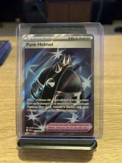 Punk Helmet (Phantasmal Flames 121/94) double rare full art Pokemon trainer card - Image 1