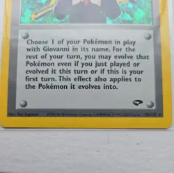 Pokemon Card TCG Giovanni Gym Challenge Leader 18/132 Holo Rare, Perfect Mint - Image 4