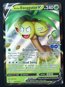 Alolan Exeggutor V SWSH225 Promo Holo - Pokemon Card #1ED - Image 1