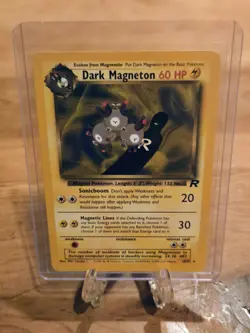 Dark Magneton 28/82 TCG Team Rocket WOTC Non Holo Rare Card NM - Image 1