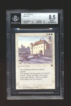 Moat - Magic the Gathering Legends BGS 8.5 NM-MT+ - Image 1