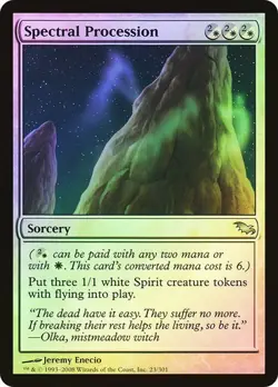 Shadowmoor MTG Foil Spectral Procession Magic - Image 1