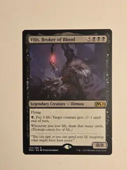 Vilis, Broker of Blood - Core Set M20 MTG NM X1 122/280 R - Image 1