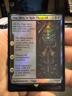 One Ring to Rule Them All Lord of the Rings Foil 102 NM - Image 1