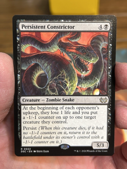 Persistent Constrictor 22 NM Duskmourn: House of Horror Commander MTG - Image 1