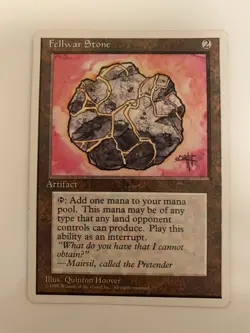 MTG NM Fellwar Stone 4th Edition Free Shipping In The US With Tracking - Image 1
