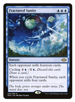MTG - 1 x Fractured Sanity - Rare Sorcery - Modern Horizons 2 (MH2) - M/NM - Image 1