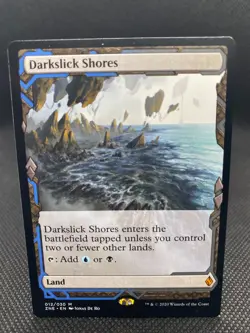 MTG Darkslick Shores - Zendikar Rising Expeditions NM/Reg English - Image 1