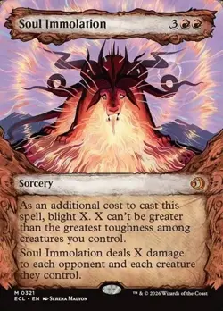 Soul Immolation - SHOWCASE - Lorwyn Eclipsed - MtG- NM - Image 1