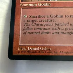 Goblin Chirurgeon (Gelon) - Fallen Empires - Magic the Gathering MTG - Image 2