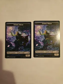 x2 Zombie Druid / Treasure TTDM Tarkir Dragonstorm MTG 10-16 TOKEN M/NM - Image 1