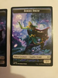 x2 Zombie Druid / Treasure TTDM Tarkir Dragonstorm MTG 10-16 TOKEN M/NM - Image 3