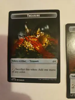 x2 Zombie Druid / Treasure TTDM Tarkir Dragonstorm MTG 10-16 TOKEN M/NM - Image 5