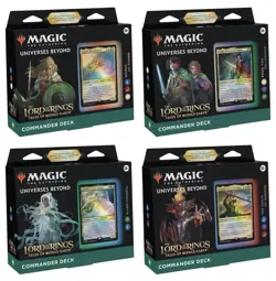 MTG LOTR Tales of Middle-Earth Commander Decks Set of 4 - RARE SEALED + OPEN BOX 195166205052 - Image 1