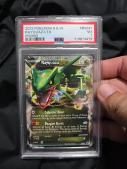 Pokemon Black & White Black Star Promo BW47 Rayquaza EX PSA 7 - Image 1