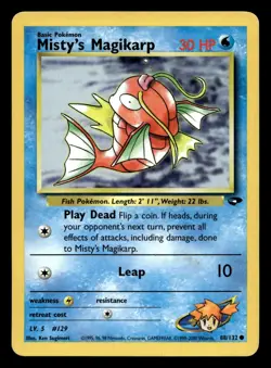 Misty's Magikarp 88/132 Common Gym Challenge WOTC Pokemon MP - Image 1