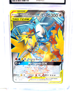 2025 POKEMON GEM MINT MOLTRES & ZAPDOS & ARTICUNO # 66/68 HOLO GRADE 10 AWESOME - Image 2