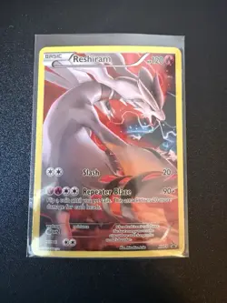 Pokemon TCG Reshiram XY74 Full Art Holo Black Star Promo - Image 1