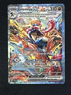 2024 POKEMON GRENINJA EX TWILIGHT MASQUERADE SPECIAL ILLUSTRATION #214/167! MINT - Image 1