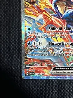 2024 POKEMON GRENINJA EX TWILIGHT MASQUERADE SPECIAL ILLUSTRATION #214/167! MINT - Image 5