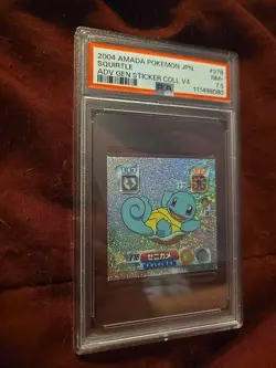 2004 Amada Pokemon Japanese Squirtle Adv Gen Sticker - Image 1
