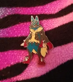 Pokemon TCG Pin- Mega Lucario - Image 1