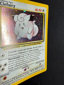 Pokemon Clefairy 5/102 Set Base Rara Unlimited Wizards ITA Carte Vintage - Image 5