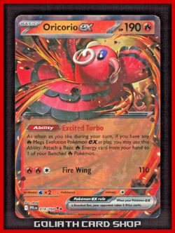Oricorio ex 018/094 - Me02: Phantasmal Flames Pokemon TCG - NM - Image 1