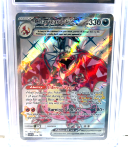 2024 POKEMON GEM MINT CHARIZARD EX #074 BLACK STAR PROMO HOLO GRADE 10 AWESOME ! - Image 2