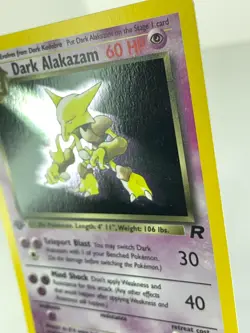 1st Edition Dark Alakazam 1/82 - Team Rocket - Holo - Pokemon - NM - Image 3