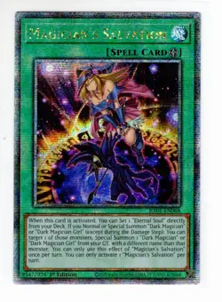 Yugioh Magician's Salvation RA01-EN068 Quarter Century Rare 1st Ed NM - Image 1