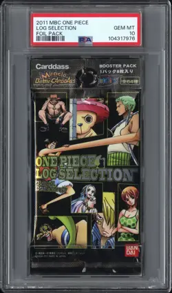 [PSA 10] 2011 One Piece Miracle Battle Carddass Foil Booster Pack Gem Mint - Image 1