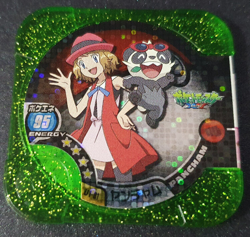 Pancham Pokemon Tretta Glitter Holo Game Card Chip Nintendo Dark Pulse Yancham - Image 1
