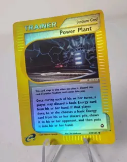 Power Plant 139/147 - Aquapolis Set *EXC* Reverse Holo Pokemon Card - Image 2