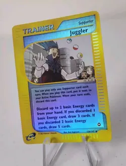 Juggler 126/147 - Aquapolis Set *EXC-NM* Reverse Holo Pokemon Card - Image 2