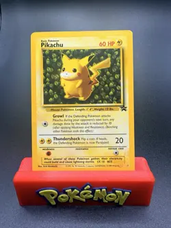 Pokemon Pikachu Black Star Promo Card #1 Ivy Pikachu LP Vintage Rare Pokemon - Image 1