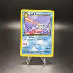 Pokemon Card - Dark Golduck Team Rocket 37/82 Uncommon 1st Edition NM - Image 1