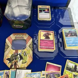 5 pc lot Pokemon Tin/ Mini Tin Lot with 150+ Cards - Image 5