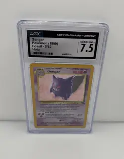 CGC 7.5 Gengar 1999 Fossil 5/62 Holo Pokemon Card - Image 1