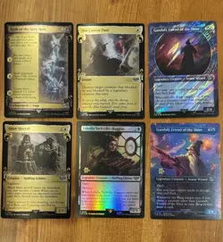 MTG LotR Cards Lot, Showcase Scrolls, Prerelease, Surge Foil, Promo, Lord Rings - Image 1