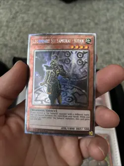 Legendary Six Samurai Kizan Platinum Secret Rare Card RA03-EN249 - Image 1