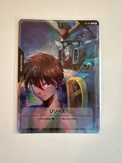 Gundam Card Game Heero Yuy Wing Gundam RP-001 Foil Promo Japanese Ver.β TCG - Image 1