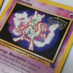Set Of 2 POKEMON FIRST MOVIE PROMO 1999 Mewtwo Pikachu Cards Basic Set - Image 3