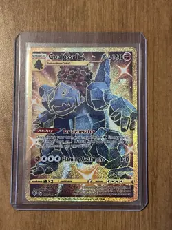 Coalossal 198/189 Swsh03: Darkness Ablaze Gold Secret Rare Pokemon TCG Card NM - Image 1