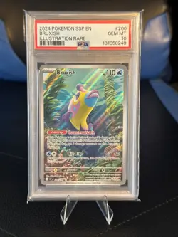 Pokemon TCG Illustration Rare Bruxish Card 200/191 Surging Sparks PSA 10 - Image 1