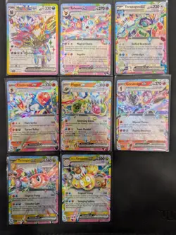 Surging Sparks Double Rare And Stellar Crown Lot Of 8 Cards - Image 1